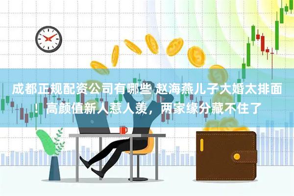 成都正规配资公司有哪些 赵海燕儿子大婚太排面！高颜值新人惹人羡，两家缘分藏不住了
